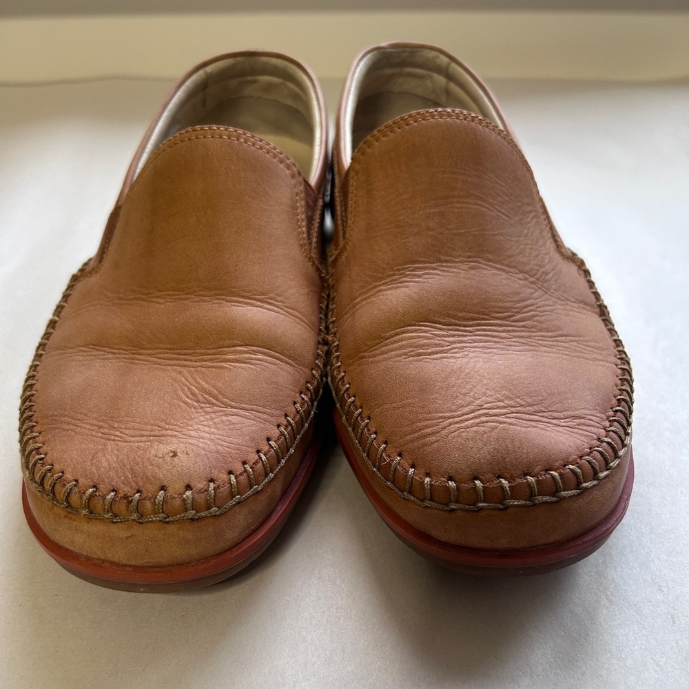 Pikolino's Men's Slip on Loafers Size EU40 (approx 7.5 US) Leather Tan Old Money